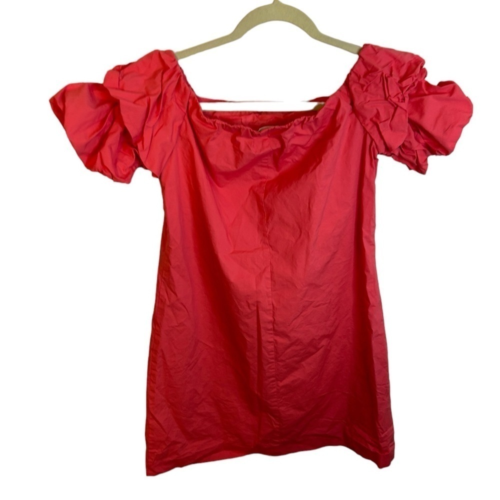 CLUB MONACO OFF SHOULDER PUFF SLEEVE DRESS